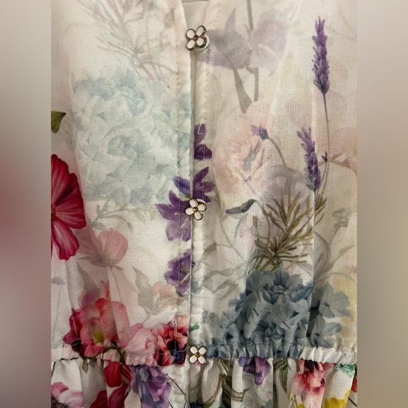 Anthropologie Floral Midi Dress - Picture 3 of 4